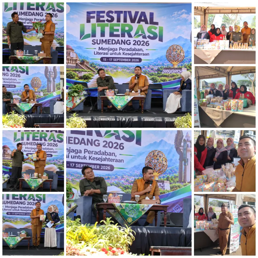 Rumah Baca Motekar Jadi Ruang Pemberdayaan, Desa Cibeureum Kulon Bagikan Best Practice TPBIS pada Festival Literasi Sumedang 2026